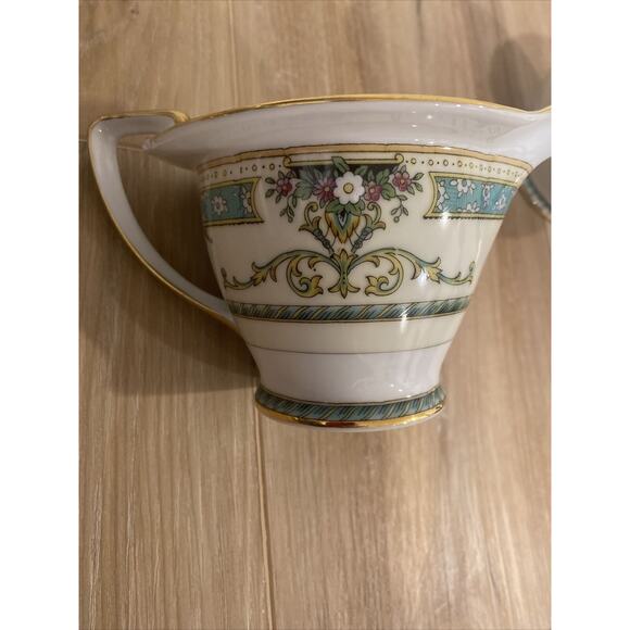 Noritake Beauvais Sugar Bowl & Creamer Fine China Gold Rim Made In Japan - Picture 2 of 9